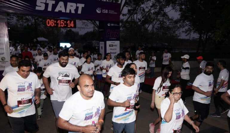 The ISBAA Fun Run, 2nd Edition, Successfully BringsTogether the ISB Community at the ISB Campus,Hyderabad